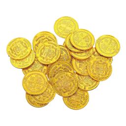 100 Pcs Pirata Treasure Party Coins Pirate Coin Réplicas Jóias Set Jogos de Tabuleiro Moedas Pirate Decor Pirate Coin Maquiagem Define Crianças - Image 2