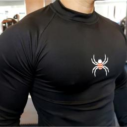 Camisa de compressão manga longa masculina, camiseta esportiva, pulôver corrida, roupa de ginástica, fitness, sportwear - Image 6