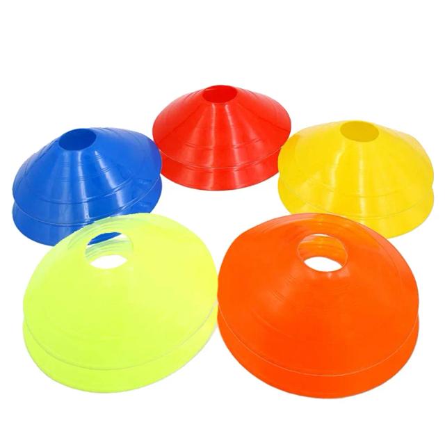Cones Práticos Agility para Futebol e Hóquei com Furos Circulares - Pacote com 10 Peças