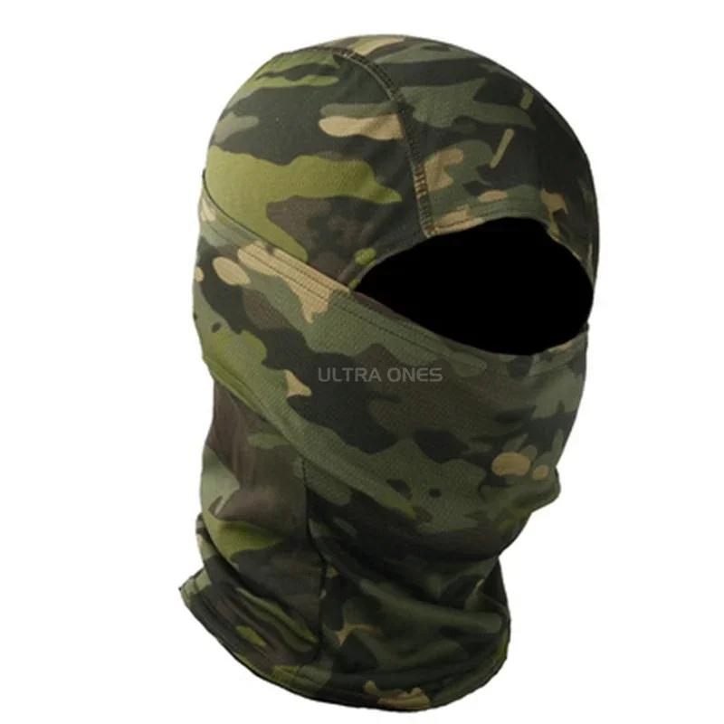Balaclava camuflada tática, máscara facial completa para caça ao ar livre, bicicleta, ciclismo, bandana, pescoço, combate, airsoft - Image 1