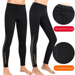 3mm Calças Neoprene Homens Wetsuit Calça para Mergulho Surf Mergulho Mergulho Swimsuit Inverno Manter Calças Quentes Terno Molhado Mergulho - Image 2