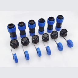 Ip68 conector à prova dsolder água solda-livre 2 plugue 3 núcleo 4 furo 5 pinos 6 pólo 7p encaixe macho e fêmea tomada de alimentação tomada de aviação - Image 5