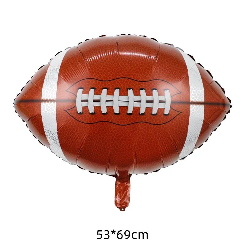 Balão de alumínio estilo disney para crianças, bola de futebol americano, brinquedo aniversário - Image 1