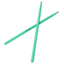 1 par de baquetas ponta oval vermelho/preto/azul/amarelo/verde/laranja/branco/roxo/rosa acessórios de instrumentos musicais de madeira de bordo - Image 2