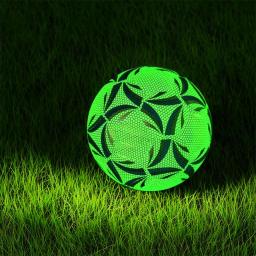 PU Bola De Futebol Para Treinamento De Futebol, Ampla Aplicação, Luminosa, Adequado Para Todos Os Níveis De Habilidade, Hexágono, Tamanho 5 - Image 1