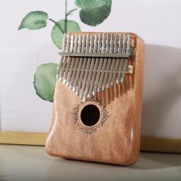 Kalimba música instrumento polegar piano 17 teclas de madeira mogno dedo piano combinações presentes para crianças portátil mbira dedo piano - Image 4