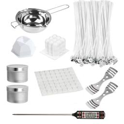 Artesanal Aromaterapia Vela Fazendo Kit, DIY Vela Mold, Pigmento De Cera De Soja, Core Tool Sets, Suprimentos - Image 2