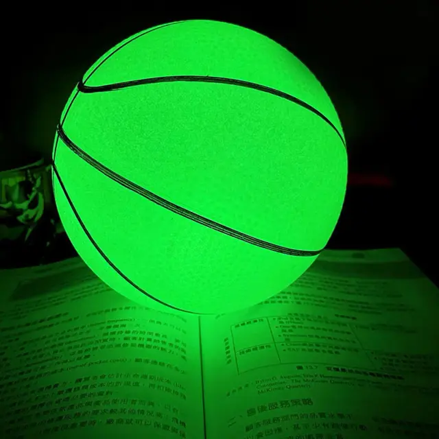 Bola de Basquete Brilhante e Reutilizável com Aderência Forte para Jogos Internos e Externos