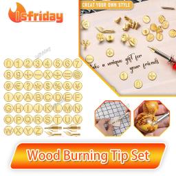 DIY Woodworking Stamping Set, Escultura Elétrica, Ferramentas Queimadas, Números e Letras Cabeças, Ferro de Solda Branding Heads, 28 Pcs, 56Pcs - Image 1