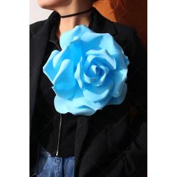 Grande Exagero Alfinete Flor de Espuma para Mulheres, Corsage Elegante, Pinos de Colarinho Y2K, Jóias Casamento, Personalidade - Image 5