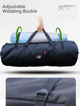 Saco de substituição da barraca de acampamento Armazenamento impermeável Carry Bag Bolsa de bagagem dobrável longa, Grande organizador de mochila para caminhadas - Image 5