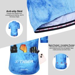 Camisola de ciclismo feminino, camisola de bicicleta, Pro Team, camisa de ciclismo de alta qualidade, jérsei azul, slim fit, estilo chinês, SPF 50 - Image 4