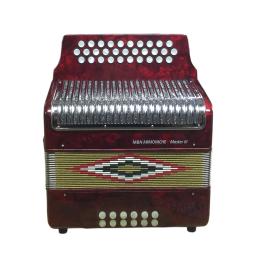 SEASOUND-JB3112C Instrumento Acordeão Profissional, 12 Baixo Botão Vermelho, Acordeon Multi-Estilo, Botão 31 - Image 5