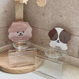 Acrílico Pet Alimentação Rack, bonito Dog Bowl, gato talheres, claro comer titular, destacável titular, marca Pet fornecimentos, novo - Image 1