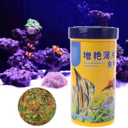 1 garrafa de peixe flocos para peixes tropicais peixes marinhos ornamentais aquário tanque de peixes alimentos de alimentação delicioso comida de peixe - Image 1