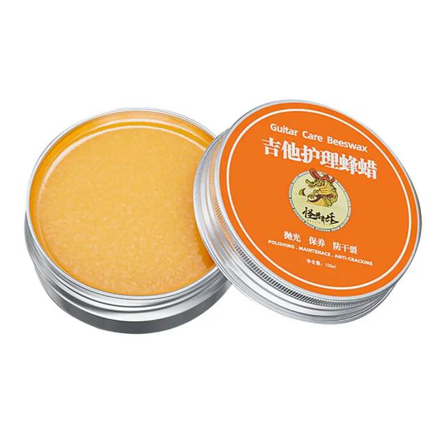 Cera de Abelha Natural Impermeável para Violões e Guitarras, Limpador e Polidor de Instrumentos de Madeira, Óleo para Fingerboard - 100ml