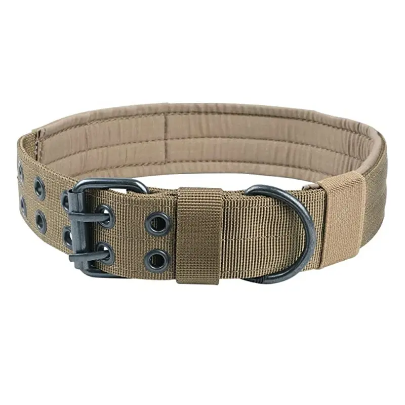 Durável cães táticos coleira coleira conjunto ajustável militar animais de estimação colares k9 treinamento de pastor alemão médio grande acessórios do cão - Image 1