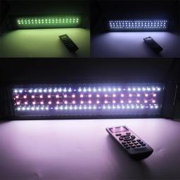 Atualize a lâmpada conduzida do tanque de peixes da luz do aquário com os suportes extensíveis rgbw timer dimmer 0-100% programável 24/7 controle remoto - Image 6