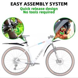 RBRL-Paralama de Bicicleta de Montanha Ajustável, MTB Fender, Liberação Rápida, Acessórios Protetor, Patente, Novo, 24-29, 2022 - Image 3