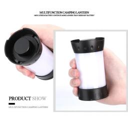 USB lanternas portáteis recarregáveis com ímã, lanterna de acampamento LED ao ar livre, lanterna impermeável, luz vermelha branca, IPX-4, 380LM - Image 6