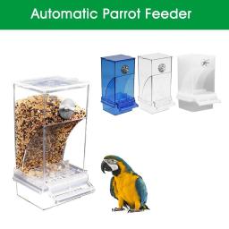 Alimentador automático de pássaros, Pássaro à prova de derramamento e à prova de respingos, Pássaro transparente The Easy Food Cage, Para ser fixado na caixa é Ob A9O9 - Image 2