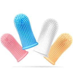 Escova de dentes de silicone para animais de estimação Escova de dentes para cães Escova de dentes para gatos para cachorros pequenos e grandes - Image 1