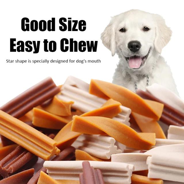 Bastões Mastigáveis para Cães Adultos com Sabor Misto - Limpeza Dental e Hálito Fresco, Ideal para Treinamento e Recompensa, 120g