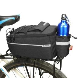 13l saco de transporte da bicicleta cesta traseira à prova dwaterproof água pannier tronco sacos rack traseiro saco assento ciclismo bagagem bolsa ombro - Image 1