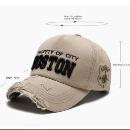 Boné de Cowboy na moda, boné de camionista bordado, chapéu protetor solar anti-UV, boné de golfe casual, ao ar livre - Image 6