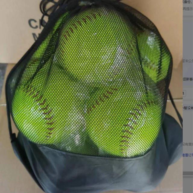 Conjunto de 6 Softballs de Couro Tamanho Oficial para Treino e Jogos 12"
