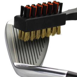 1 pc clube de golfe escova sulco cleaner dupla face ferramentas metal portátil leve náilon acessórios para bolas de ferro sapatos novo presente - Image 6
