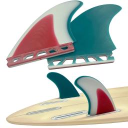 UPSURF FUTURE Fins MR Twin Fins Conjunto de barbatanas de prancha de surf de fibra de vidro com abas únicas Quilhas duplas de surf para funboard, prancha de peixe MR Twin Quilhas - Image 1