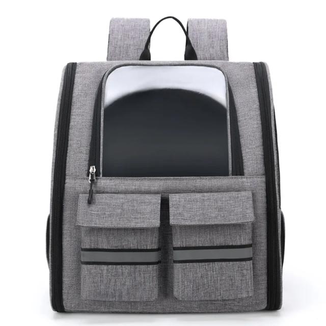 Estojo respirável destacável para transporte de animais de estimação, mochila portátil para gatos e cães com ventilação ideal para viagens ao ar livre