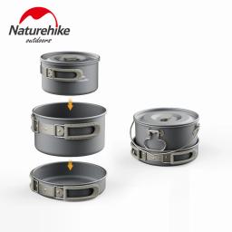 Naturehike conjunto de panelas de acampamento ao ar livre pote kit utensílios de mesa cozinhar chaleira de água pan talheres de viagem caminhadas piquenique turista - Image 6