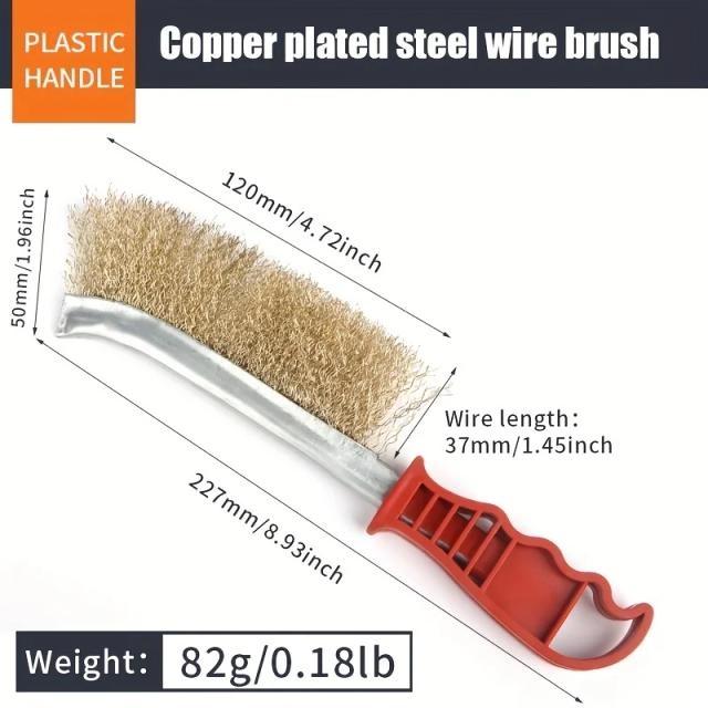 Escova de Polimento Hicen Steel Wheel para Madeira e Metal - Rolo Abrasivo para Remoção de Ferrugem e Moagem, 1 Unidade