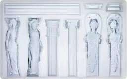 Molde de silicone barroco em relevo, arte em relevo, gesso de argila seca ao ar, coluna decorativa e escultura, moldes de resina epóxi - Image 3