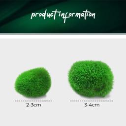 Bolas de musgo Marimo para aquário vivo, algas vegetais, peixe e camarão, ornamento de tanque, simulação artificial, planta verde, 2cm-4cm - Image 6