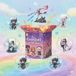 2026 genshin impacto anime figura caixa da sorte caixa cega modelo de jogo brinquedo presente colecionável para fãs figura ação conjunto surpresa - Image 6