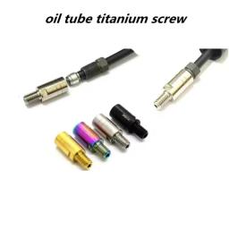 1 par de parafuso de titânio para tubo de freio hidráulico de bicicleta para freio AVID ELIXIR CR ER E7 E9 XO xx - Image 2