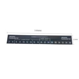 3 pçs digital auto adesivo adesivo lcd termômetro tira casa cerveja cerveja vinho sensor de temperatura leitor - Image 2