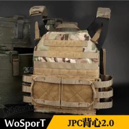 WoSporT 1000D Nylon Paintball Zip Molle Jump Plate Carrier Combat JPC 2.0 Colete VE-63 - Image 1