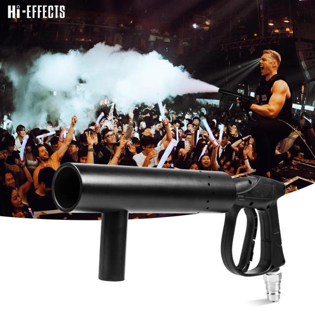 Pistola Jet Metralhadora HI para Efeitos de Gelo em Palcos de DJ e Festas Disco com Canhão CO2