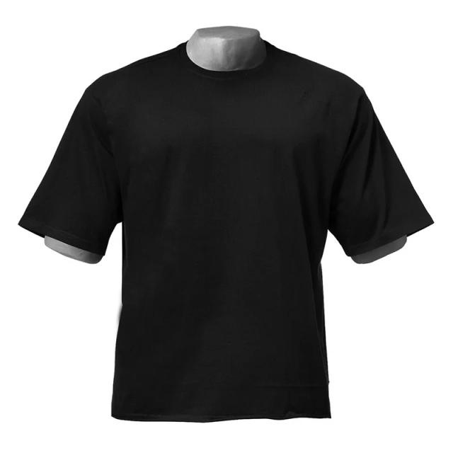 Camisa Masculina de Ginástica em Algodão para Corrida e Musculação - Camiseta Grande e Solta de Manga Curta para o Verão