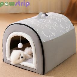 Cama de dormir destacável para animais, canil antiderrapante macio, casa de cachorro quente, ninho de cachorro e gatinho, suprimentos para cães e gatos pequenos e médios - Image 1