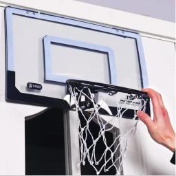 Aro de basquete suspenso para crianças, montado na parede Mini Basket Ball Board, conjunto de brinquedos com bomba, interior, presente para crianças, meninos - Image 1