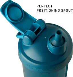 Garrafa Shaker Branco Clássico, Adequado para Batidos de Proteína e Pré-Treino, GarrafasSqueezes, 940 ml, V2 - Image 4