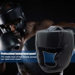 Capacete de Boxe Completo para Homens e Mulheres, Espessado, Karatê, Muay Thai, Protetor de Cabeça de Treinamento, Equipamento de Ginástica, Taekwondo, Adulto - Image 2