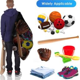 Saco de esportes de cordão de grande capacidade, bolsa de ombro para armazenamento, basquete, futebol, futebol, voleibol, piscina - Image 3