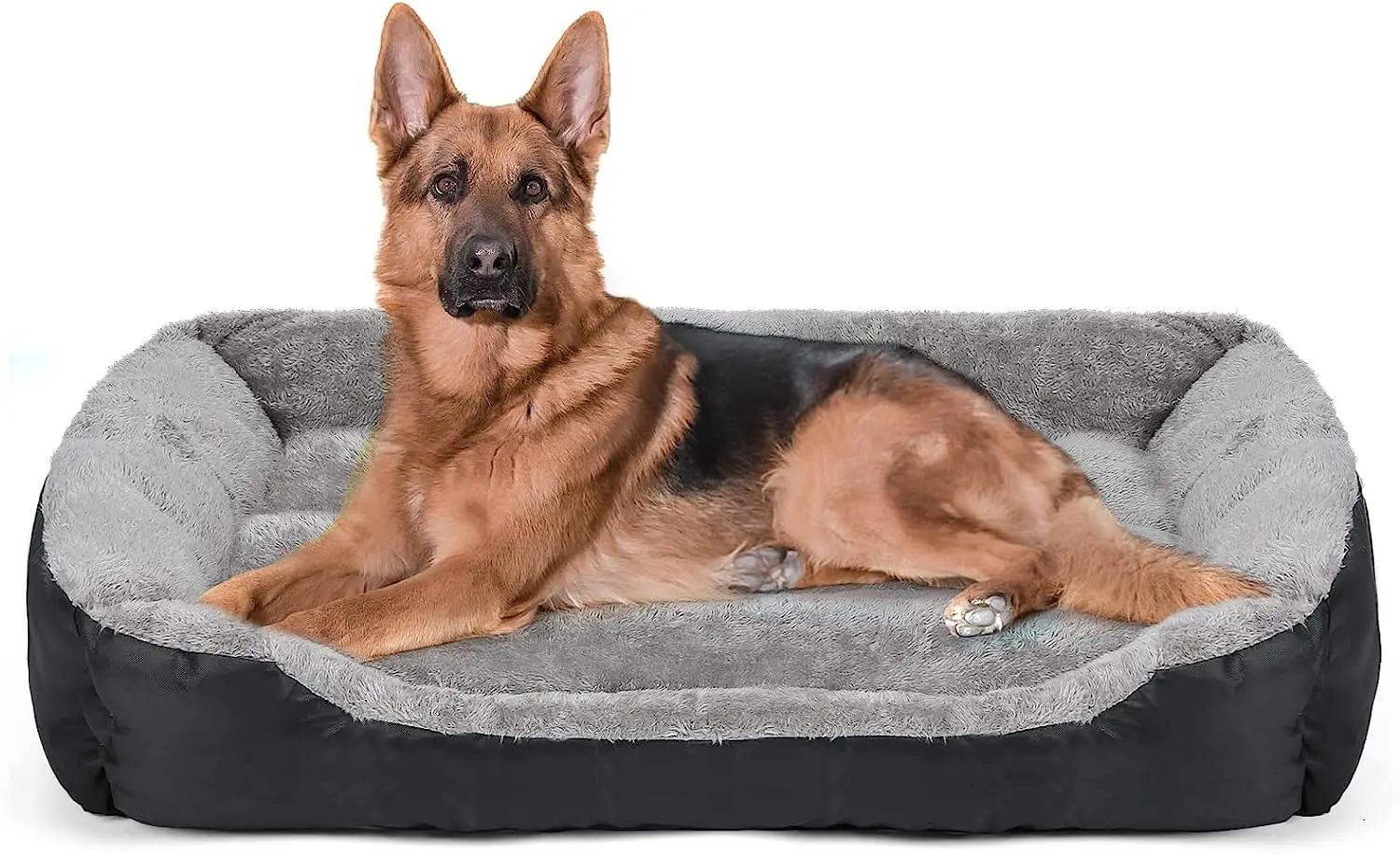 ATUBAN-Rectangle cama do cão lavável, confortável e respirável Pet Bed, cães grandes e médios - Image 1