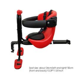 Assento de segurança de bicicleta ajustável para crianças, montagem frontal, Baby Carrier com corrimão, assento de bicicleta para crianças - Image 6